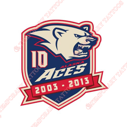 Alaska Aces Customize Temporary Tattoos Stickers NO.9216